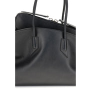 The Attico Black Calf Leather Bos Taurus Shoulder Bag