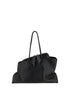 The Attico Black Calf Leather Bos Taurus Shoulder Bag