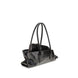 The Attico Black Calf Leather Bos Taurus Shoulder Bag