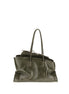 The Attico Bicolor Calf Leather Bos Taurus Shoulder Bag