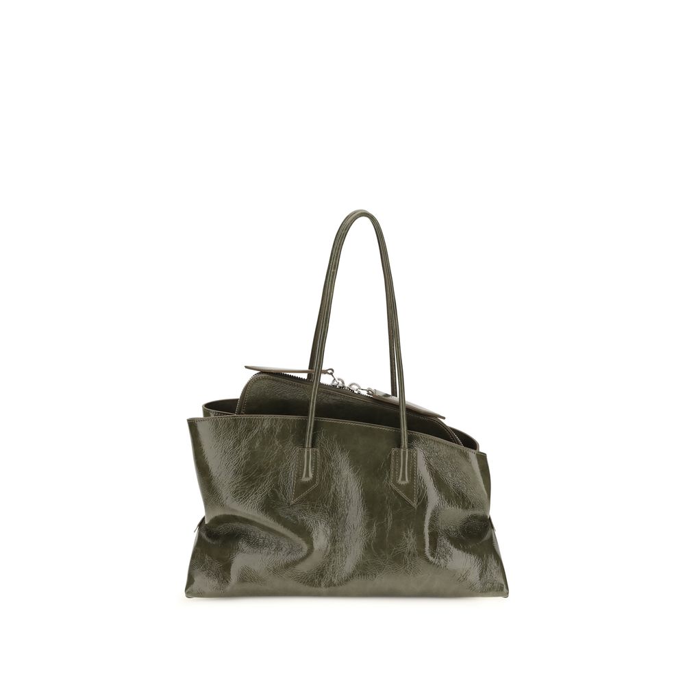The Attico Bicolor Calf Leather Bos Taurus Shoulder Bag