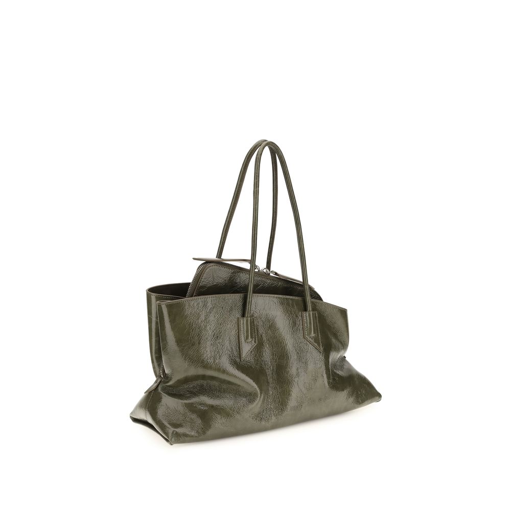The Attico Bicolor Calf Leather Bos Taurus Shoulder Bag