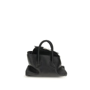 The Attico Black La Passeggiata Mini Leather Handbag