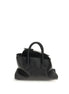 The Attico Black La Passeggiata Mini Leather Handbag
