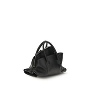 The Attico Black La Passeggiata Mini Leather Handbag