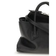 The Attico Black La Passeggiata Mini Leather Handbag