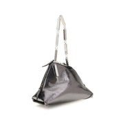 The Attico Silver Calf Leather Bos Taurus Handbag