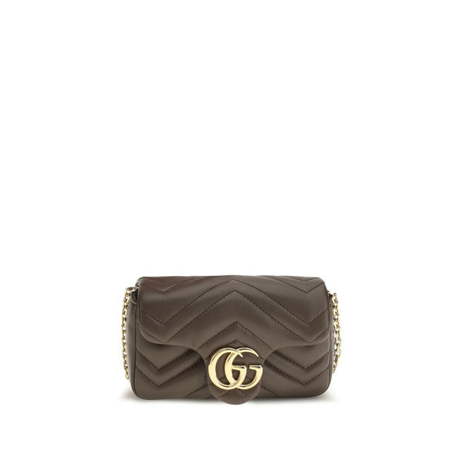 Gucci Καφέ Τσάντα Ώμου GG Marmont