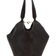Khaite Bordeaux Calfskin Tote Bag