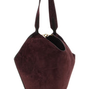 Khaite Bordeaux Calfskin Tote Bag