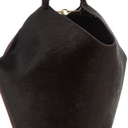 Khaite Bordeaux Calfskin Tote Bag