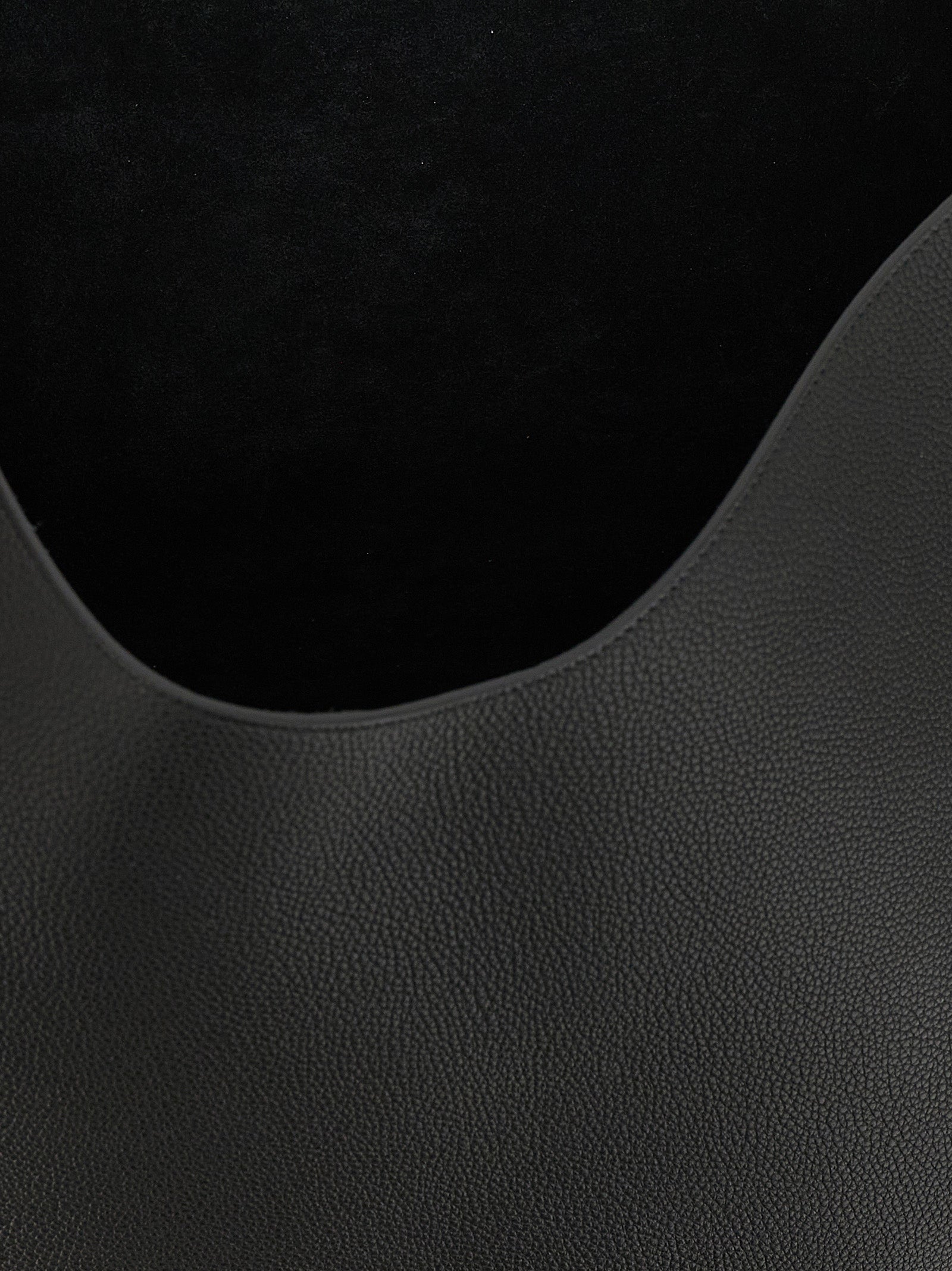 Khaite Black Calfskin Tote Bag