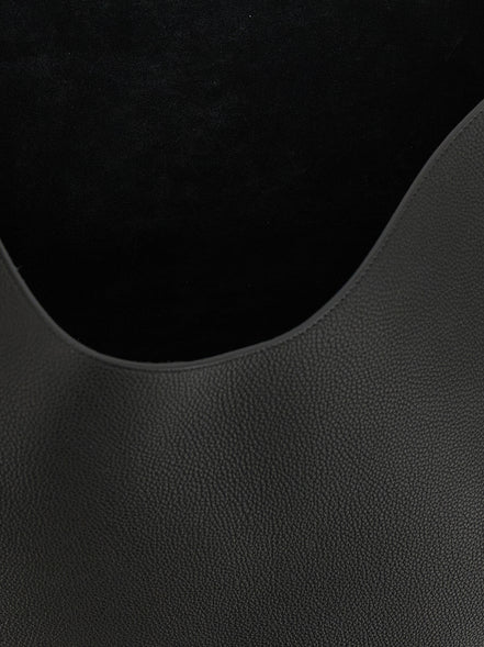 Khaite Black Calfskin Tote Bag