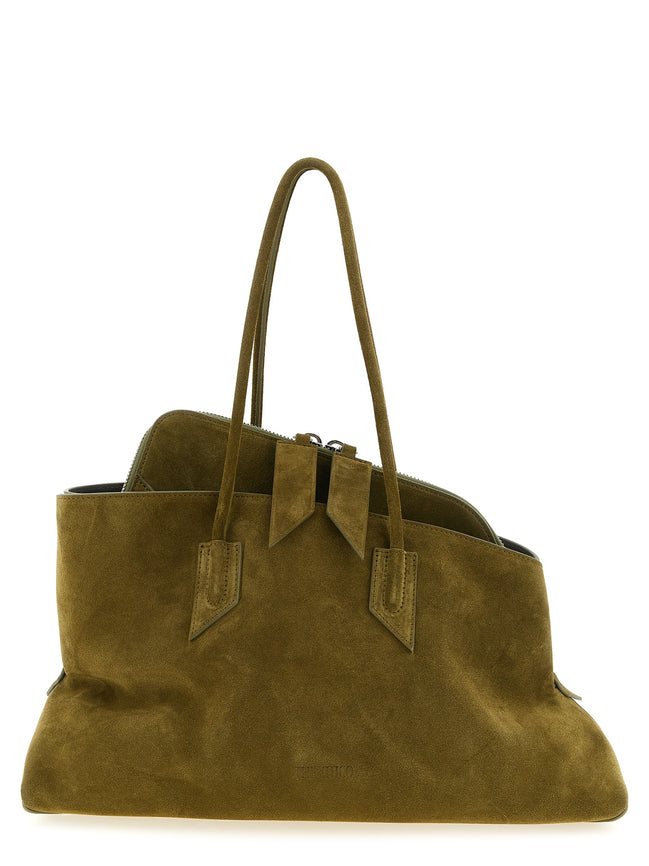 The Attico Bicolor Bovine Leather Shoulder Bag