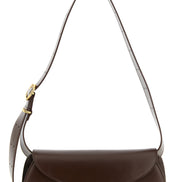 Jil Sander Brown Calfskin Shoulder Bag