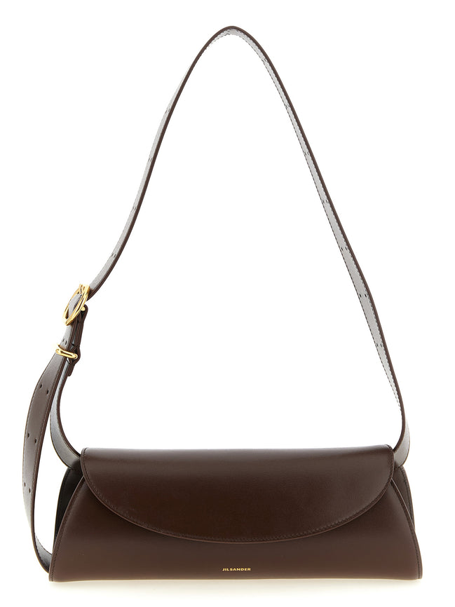 Jil Sander Brown Calfskin Shoulder Bag