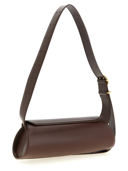 Jil Sander Brown Calfskin Shoulder Bag