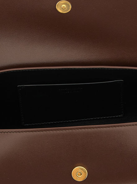 Jil Sander Brown Calfskin Shoulder Bag