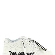 Off-White Bicolor Calfskin Athletic Sneakers