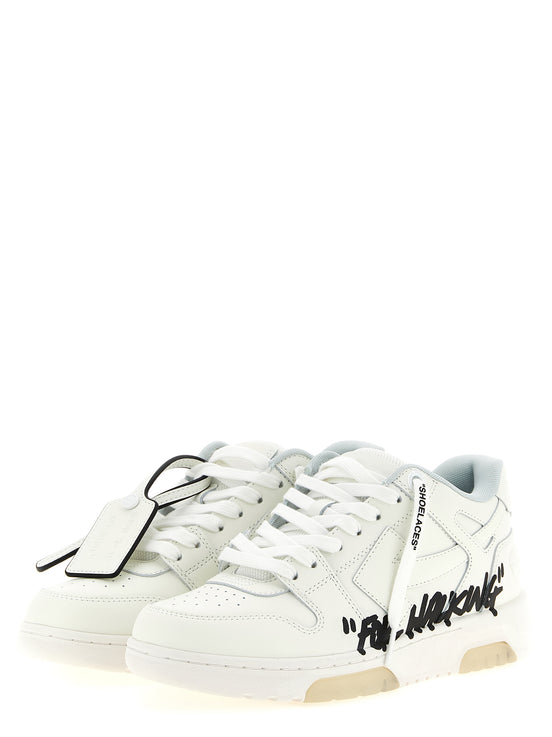 Off-White Δίχρωμα Αθλητικά Sneakers από Δέρμα Μοσχαριού