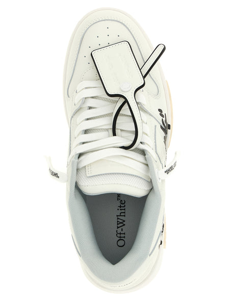 Off-White Bicolor Calfskin Athletic Sneakers