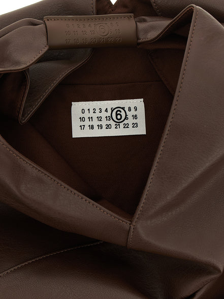 MM6 Maison Margiela Brown Japanese Classic Midi Handbag