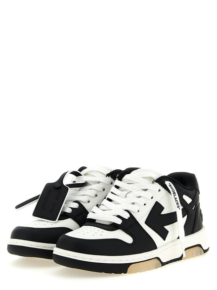 Off-White Bicolor Calfskin Low Top Sneakers