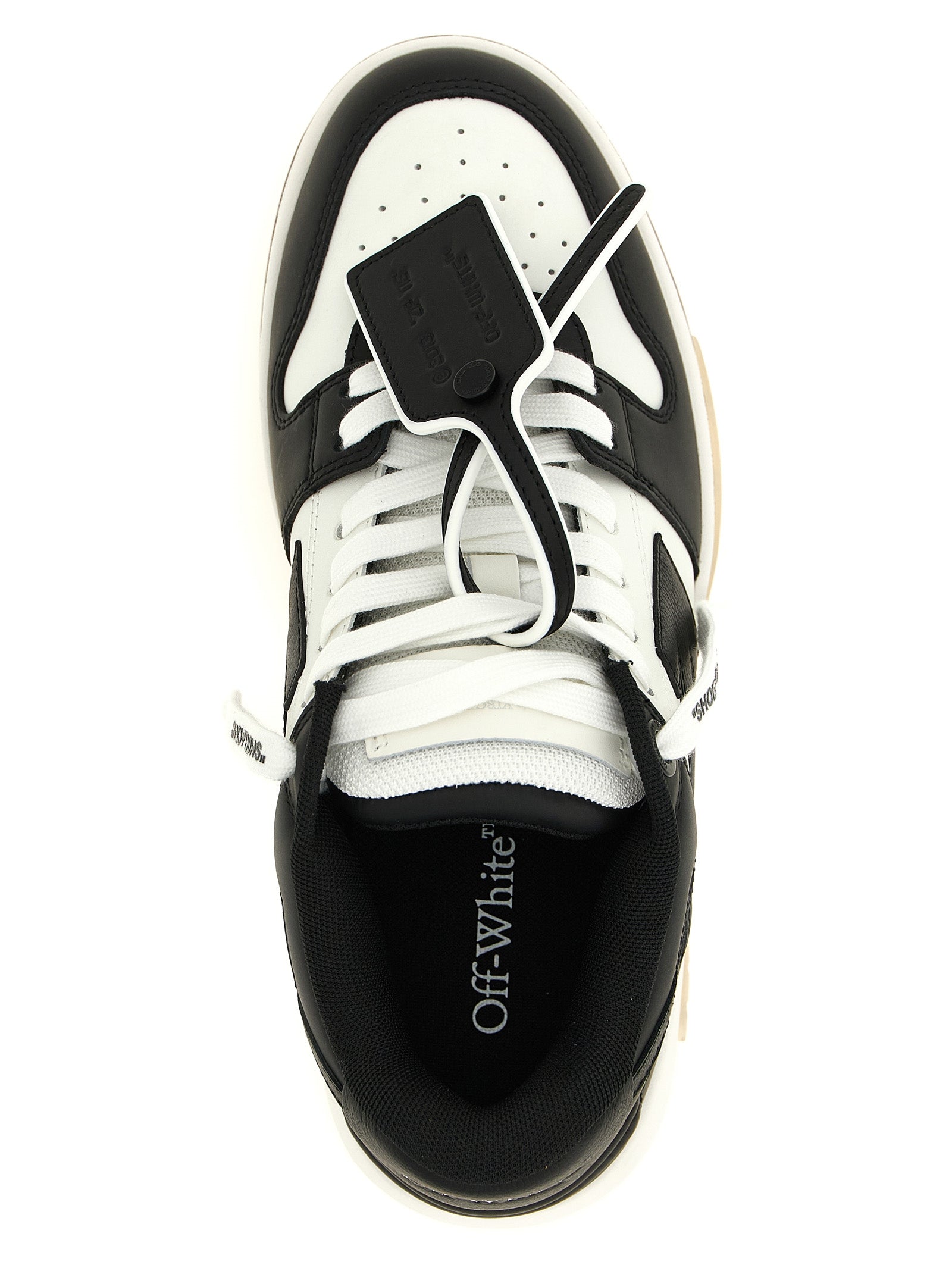 Off-White Bicolor Calfskin Low Top Sneakers