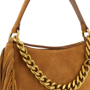 Twinset Brown Leather Shoulder Bag