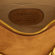 Twinset Brown Leather Shoulder Bag