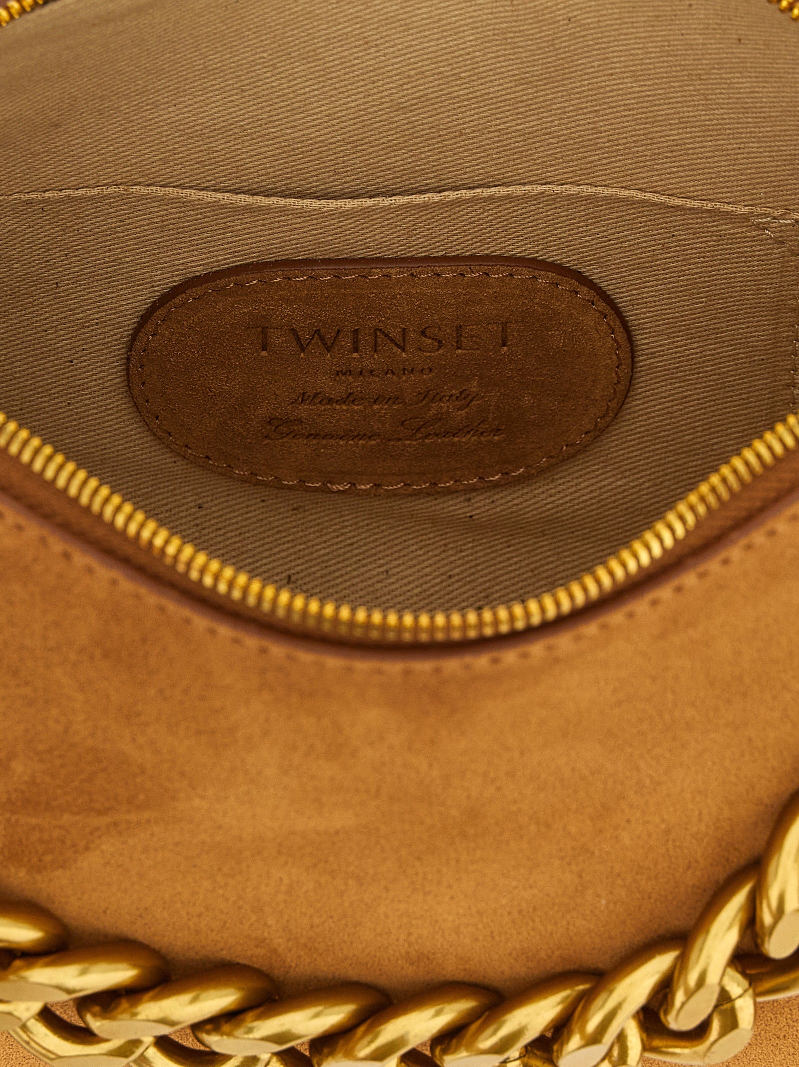 Twinset Brown Leather Shoulder Bag