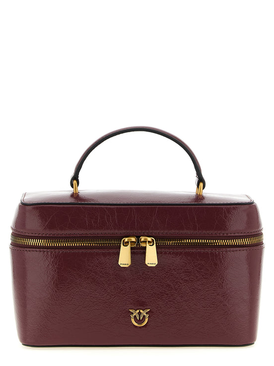 Τσάντα PINKO Bordeaux από δέρμα μοσχαριού