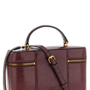 PINKO Bordeaux Calfskin Handbag