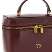 PINKO Bordeaux Calfskin Handbag