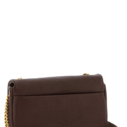 PINKO Brown Lamb Leather Shoulder Bag