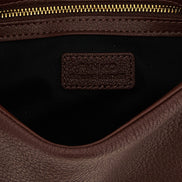 PINKO Brown Lamb Leather Shoulder Bag