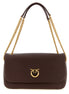 PINKO Brown Lamb Leather Shoulder Bag
