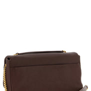 PINKO Brown Lamb Leather Shoulder Bag