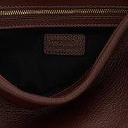 PINKO Brown Lamb Leather Shoulder Bag