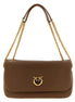 PINKO Brown Lamb Leather Shoulder Bag