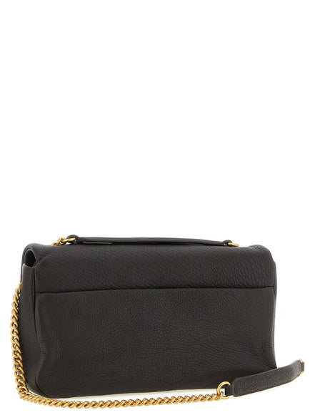 PINKO Brown Lamb Leather Shoulder Bag