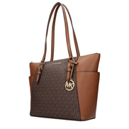 Τσάντα ώμου Michael Kors από καφέ δέρμα