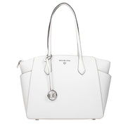 Michael Kors White Leather Shoulder Bag