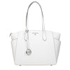 Michael Kors White Leather Shoulder Bag