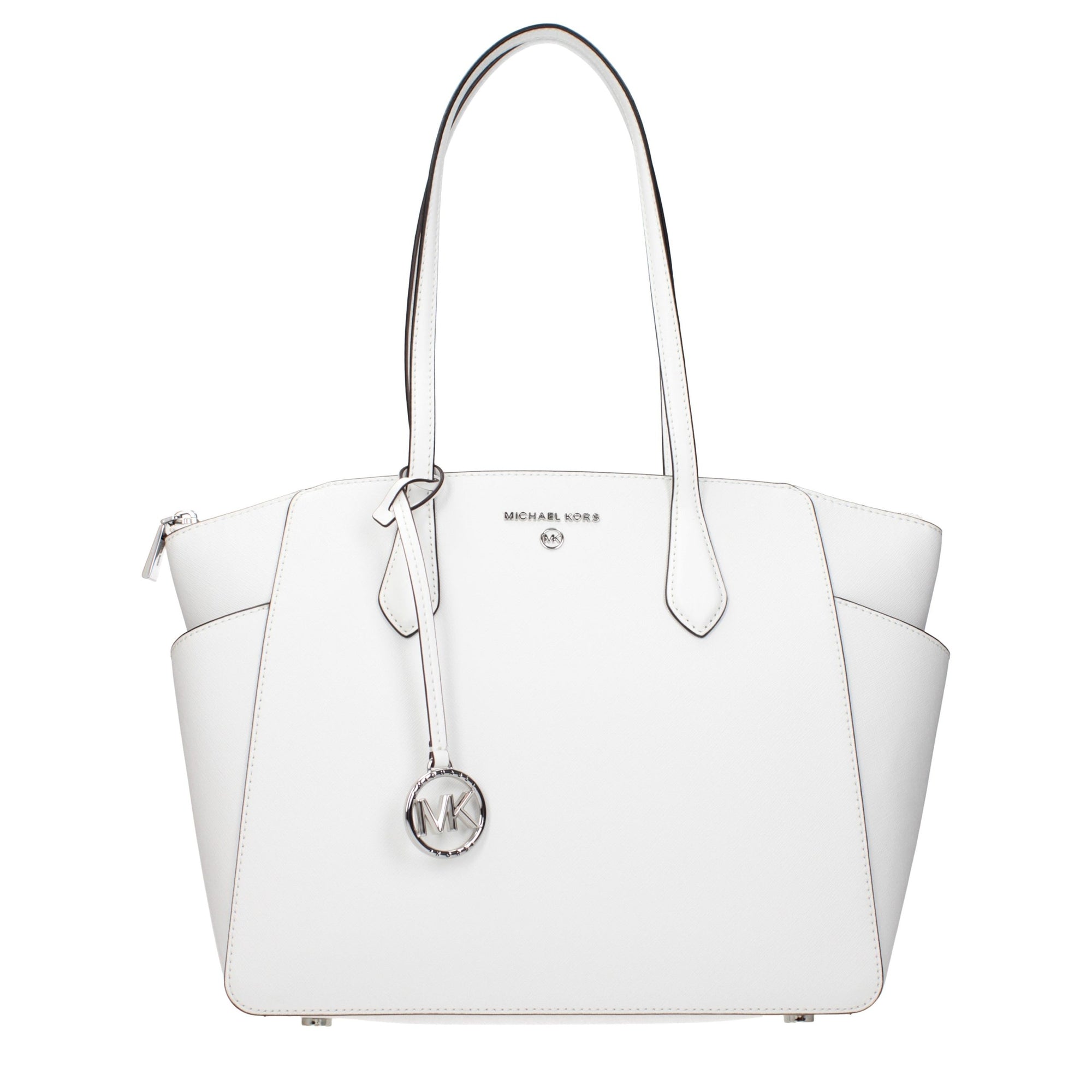 Michael Kors White Leather Shoulder Bag