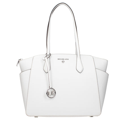 Michael Kors White Leather Shoulder Bag