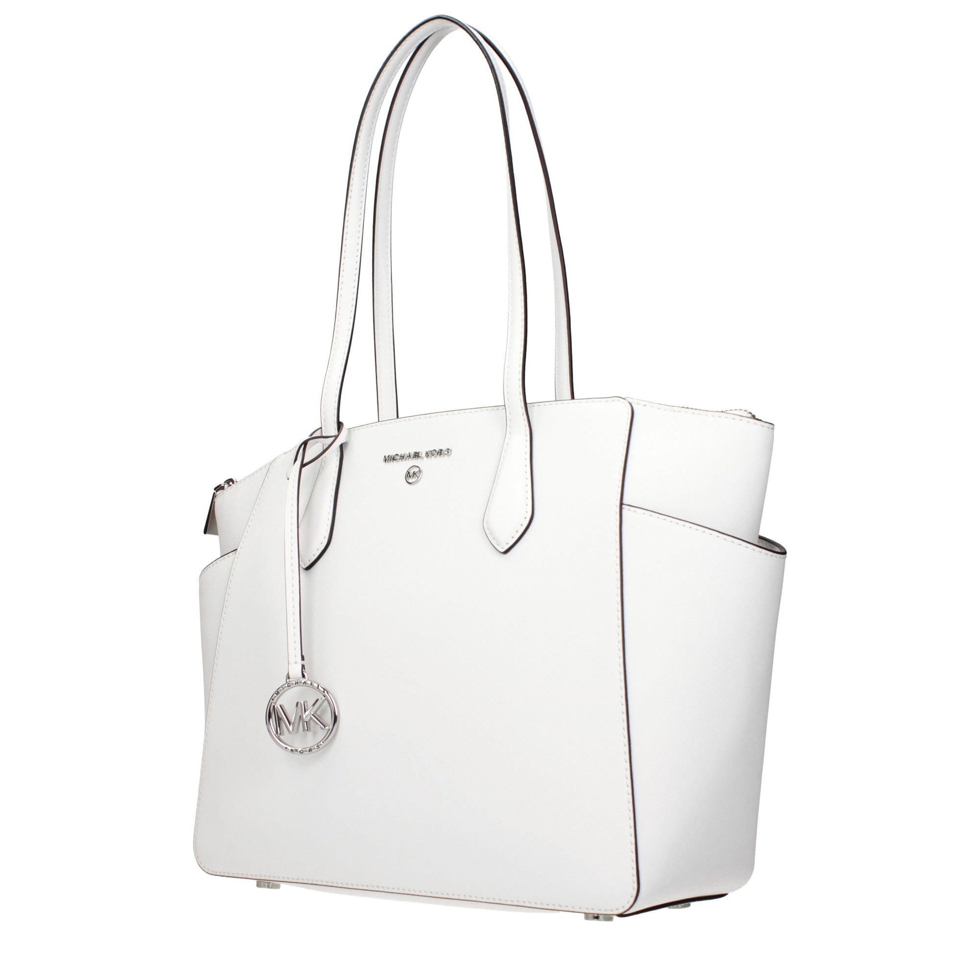 Michael Kors White Leather Shoulder Bag