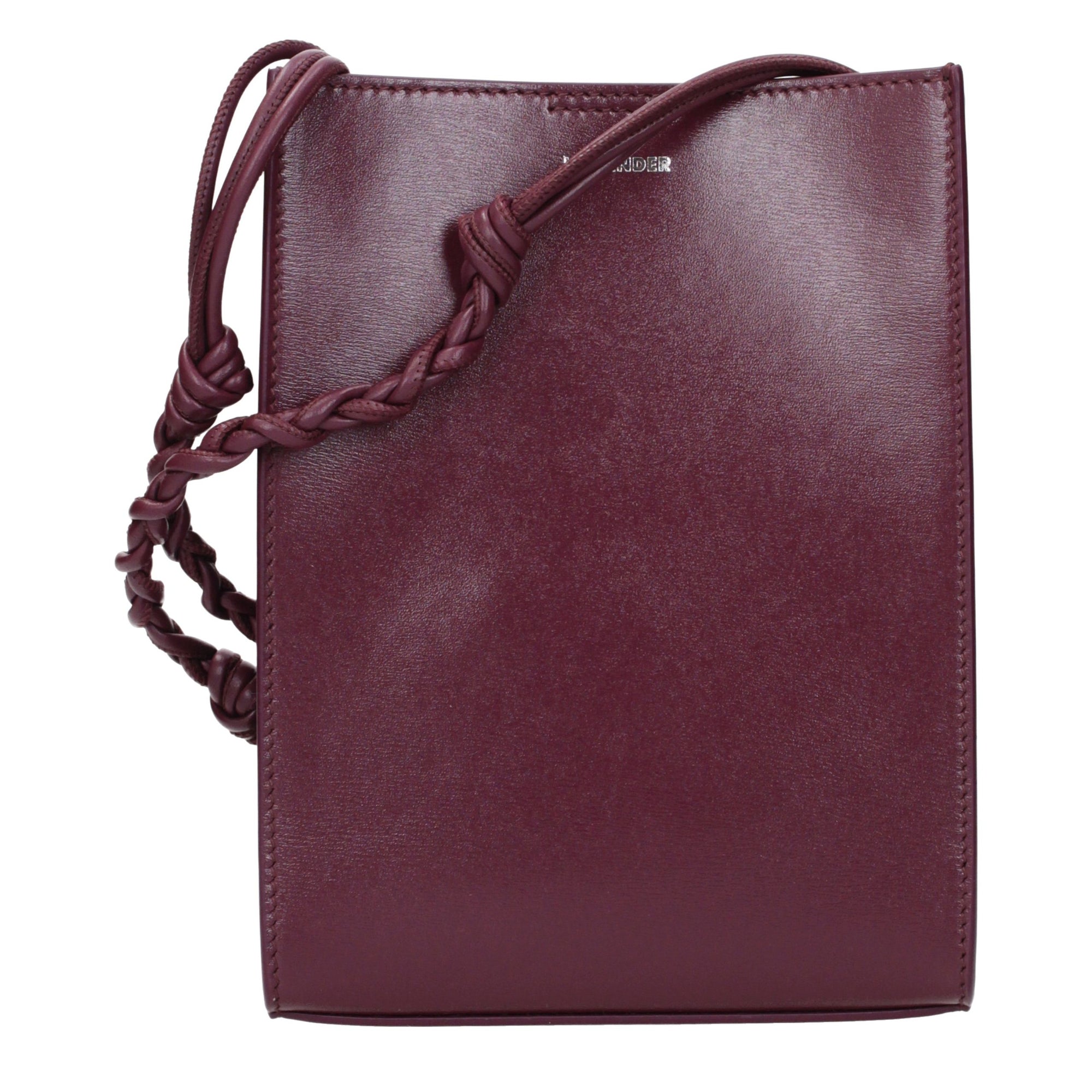 Jil Sander Purple Leather Crossbody Bag