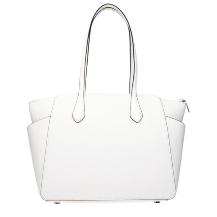 Michael Kors White Leather Shoulder Bag