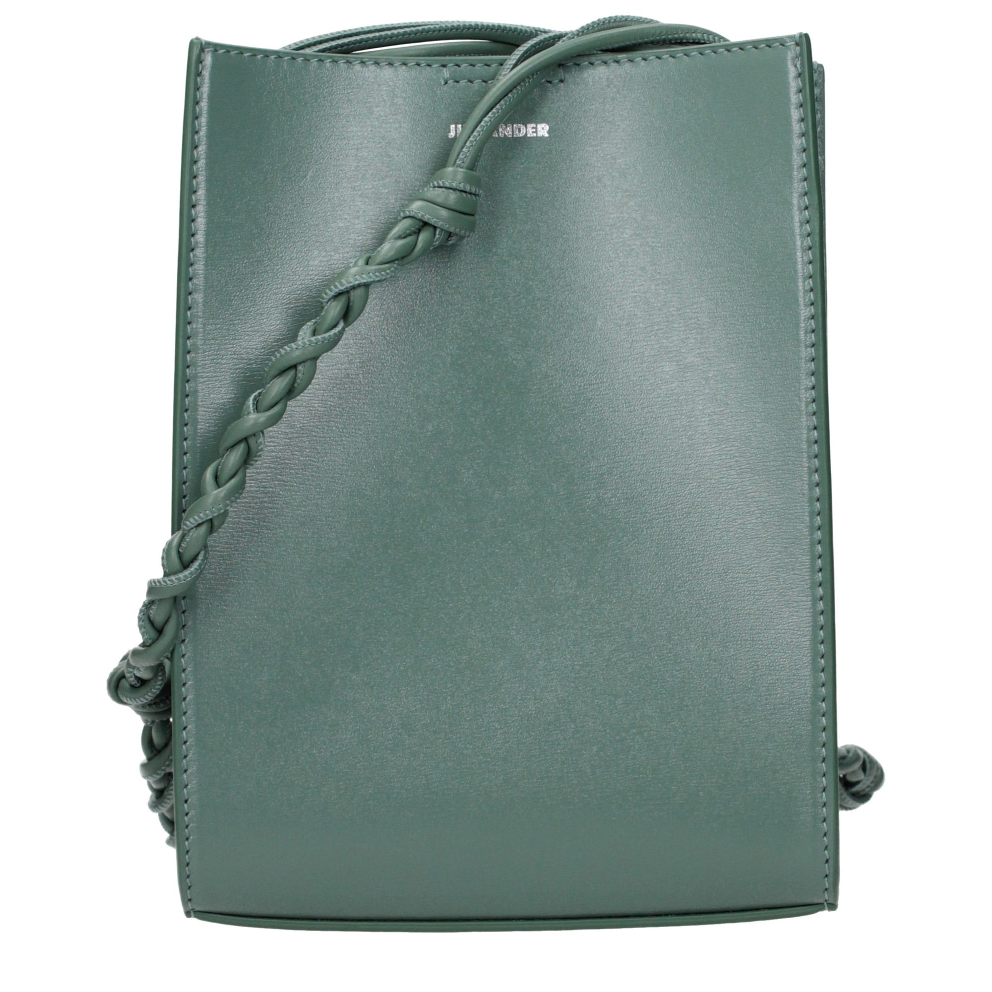 Jil Sander Green Leather Crossbody Bag